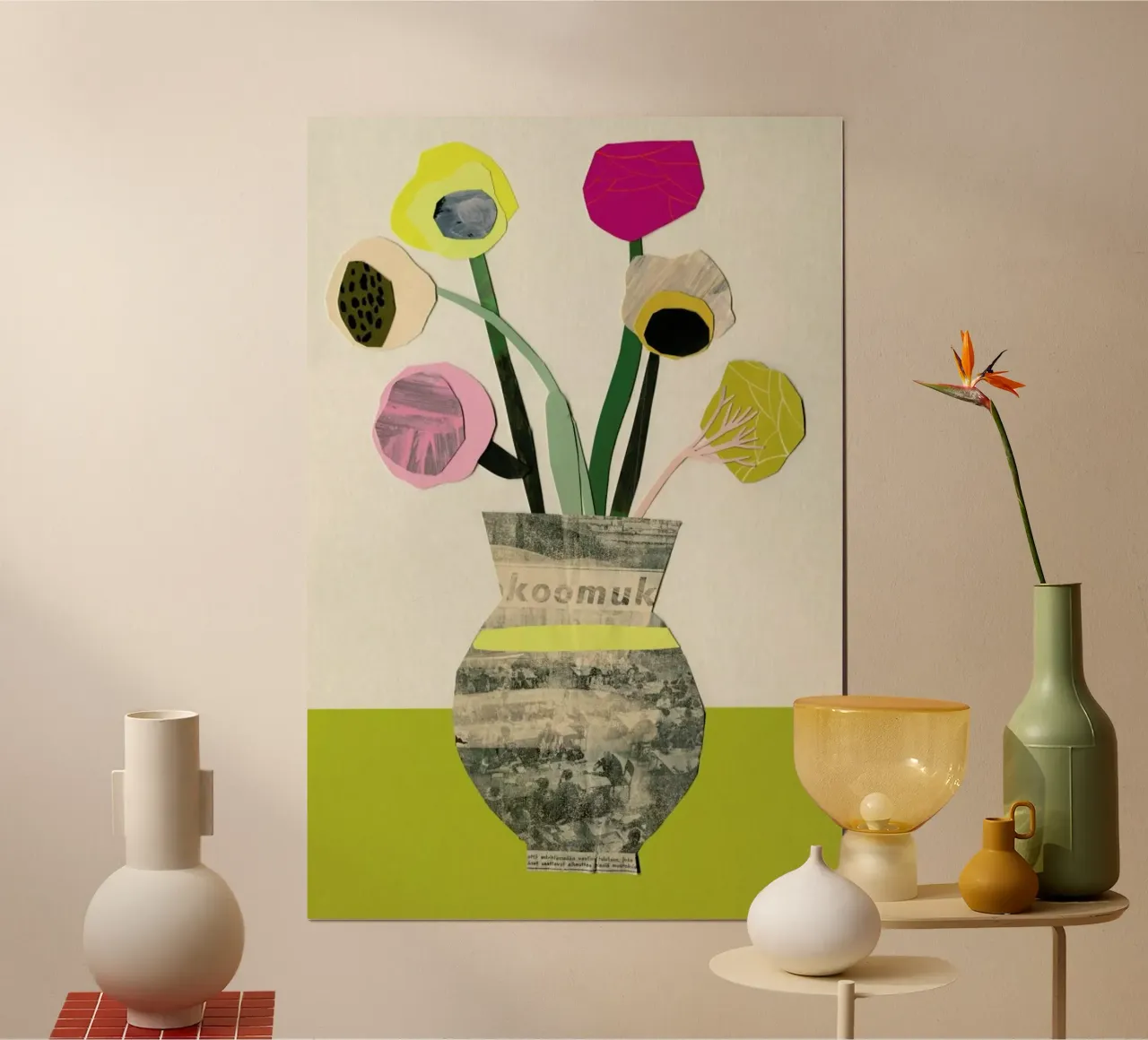Ranunkeln & Co 1 poster con telaio in plastica da Rinah Lang