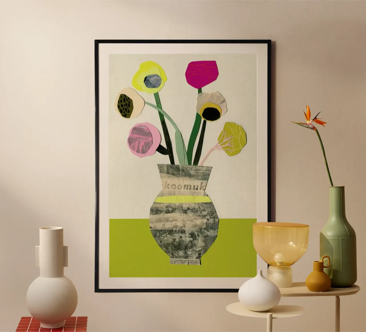Ranunkeln & Co 1 poster con telaio in plastica da Rinah Lang