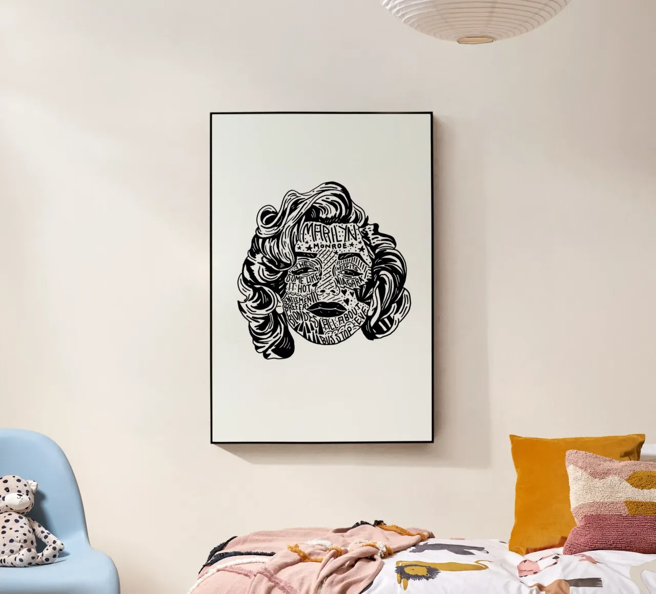 Marylin Acryl-Glas von Nick Cocozza