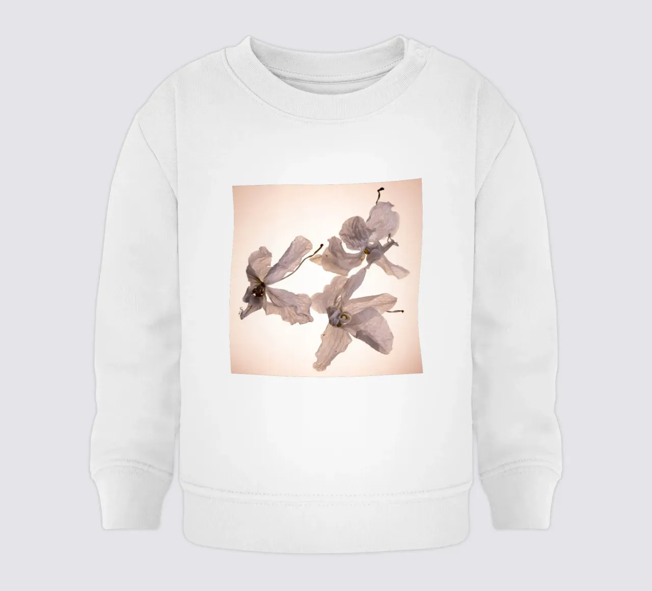 Orchidee bianche felpa neonato da Teresa André