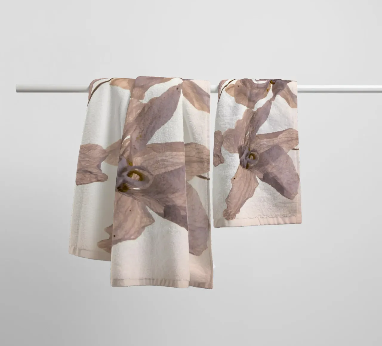 Orchidee bianche asciugamano da bagno da Teresa André