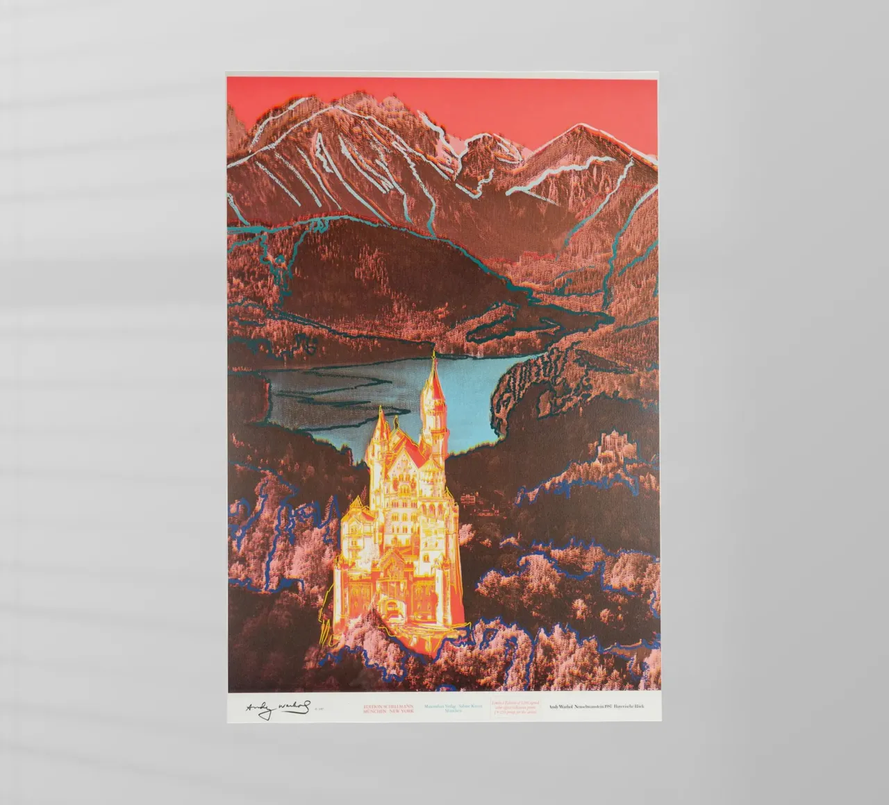 Caviale 20 Andy Warhol Neuschwanstein 1987 pellicola backlit da phillipp veisenberg
