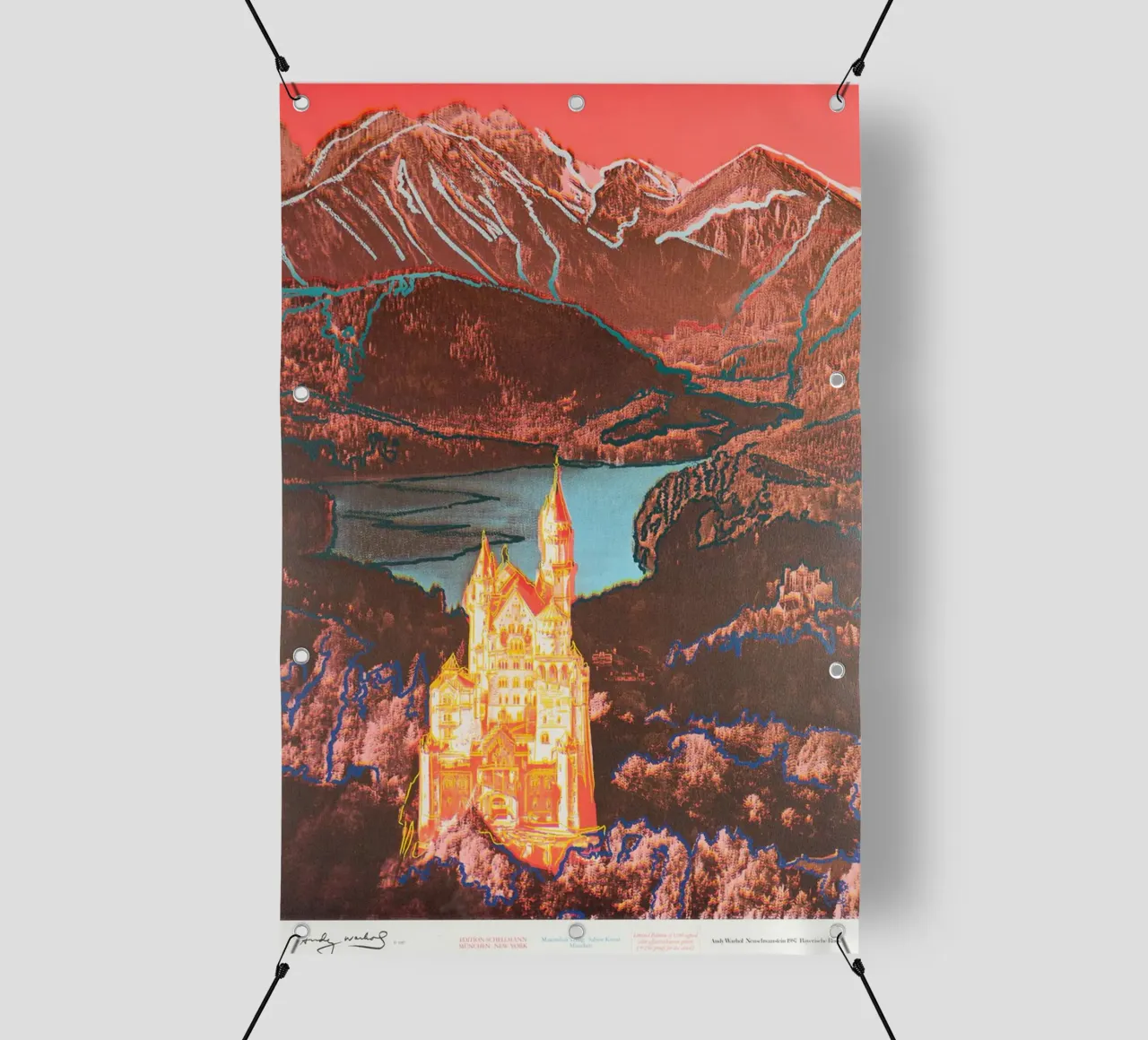 Caviale 20 Andy Warhol Neuschwanstein 1987 telo in pvc da phillipp veisenberg