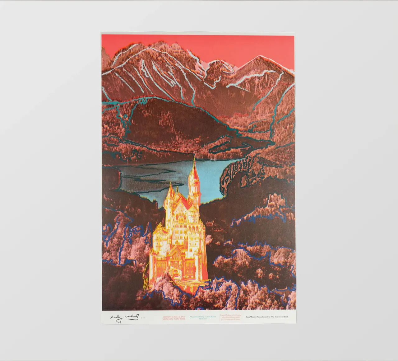 Caviale 20 Andy Warhol Neuschwanstein 1987 telo in pvc da phillipp veisenberg