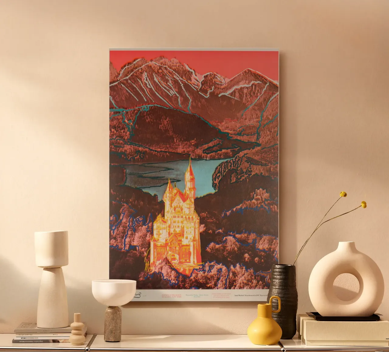 Caviale 20 Andy Warhol Neuschwanstein 1987 alluminio dibond da phillipp veisenberg