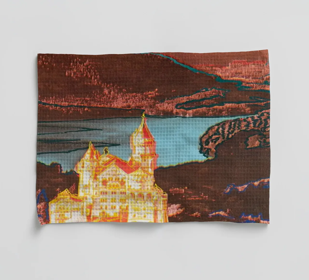 Caviale 20 Andy Warhol Neuschwanstein 1987 canovaccio da cucina da phillipp veisenberg