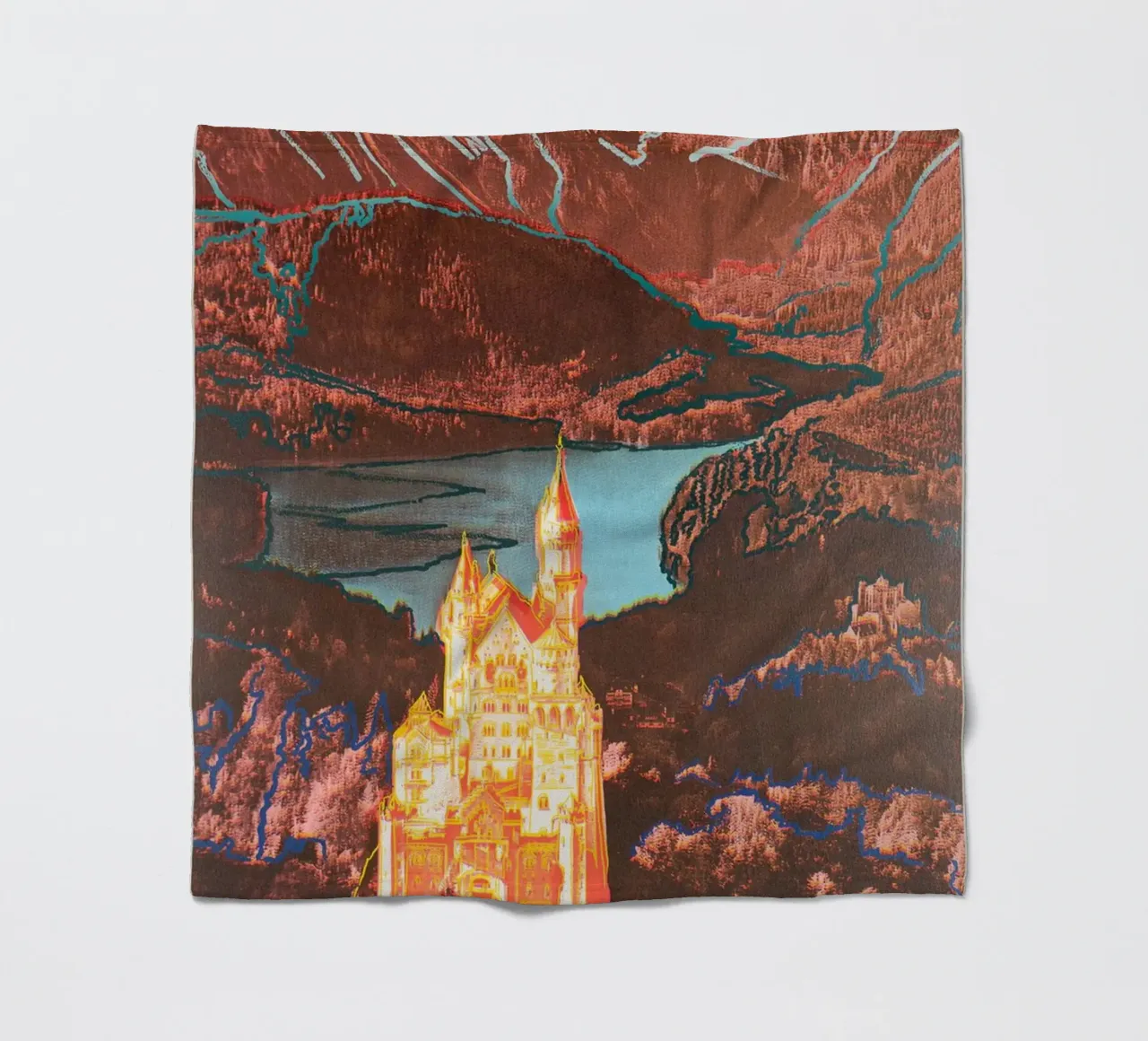 Caviale 20 Andy Warhol Neuschwanstein 1987 coperta in pile da phillipp veisenberg