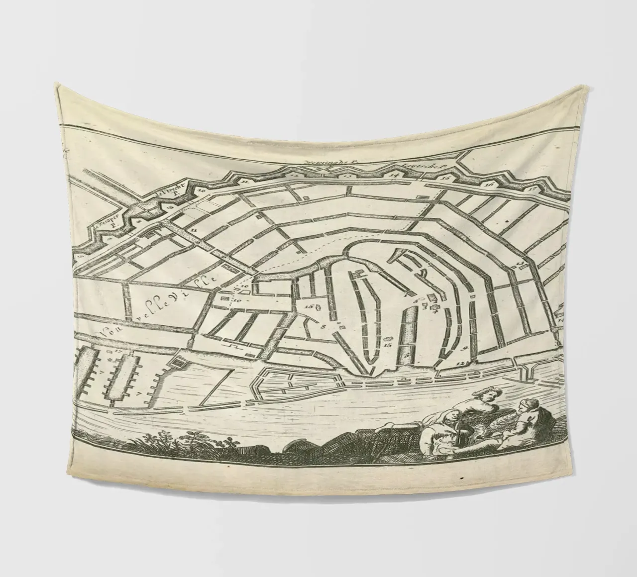 Amsterdam, Holland, 1726 coperta in pile da Artokoloro Quint Lox Ltd