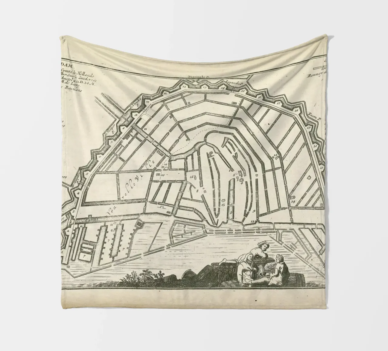 Amsterdam, Holland, 1726 coperta in pile da Artokoloro Quint Lox Ltd