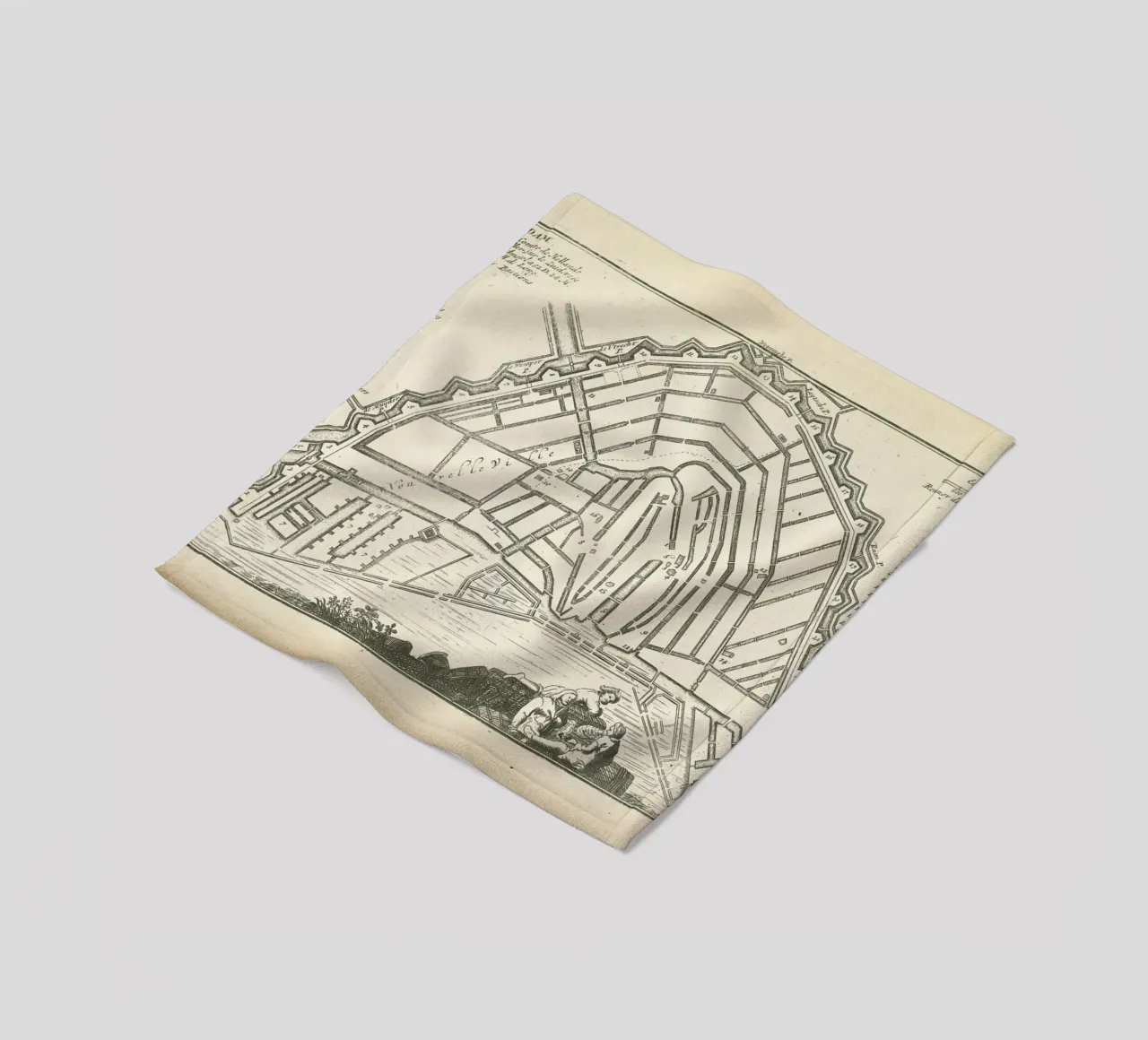 Amsterdam, Holland, 1726 coperta in pile da Artokoloro Quint Lox Ltd