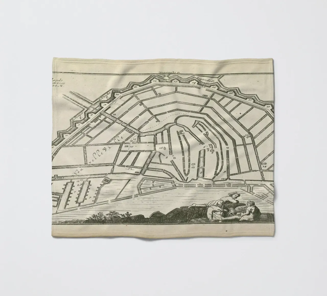 Amsterdam, Holland, 1726 coperta in pile da Artokoloro Quint Lox Ltd