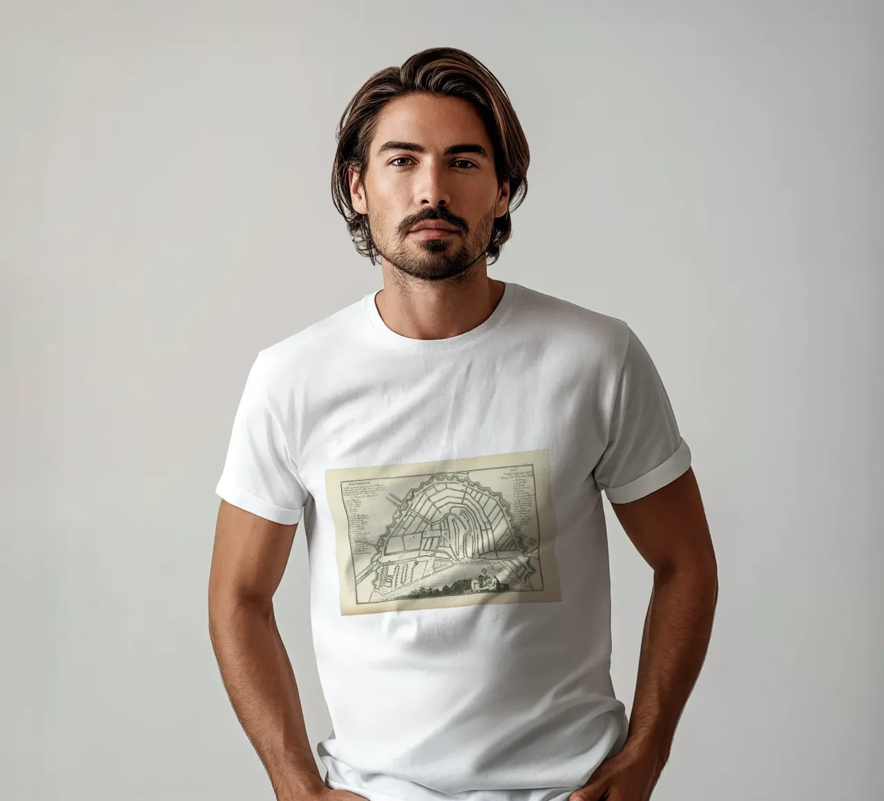 Amsterdam, Holland, 1726 t-shirt da Artokoloro Quint Lox Ltd