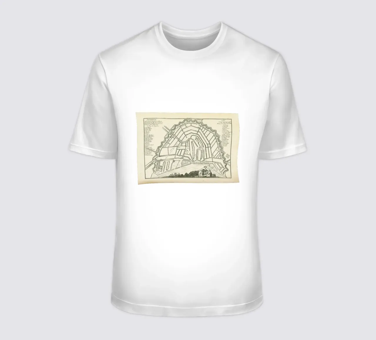 Amsterdam, Holland, 1726 t-shirt da Artokoloro Quint Lox Ltd