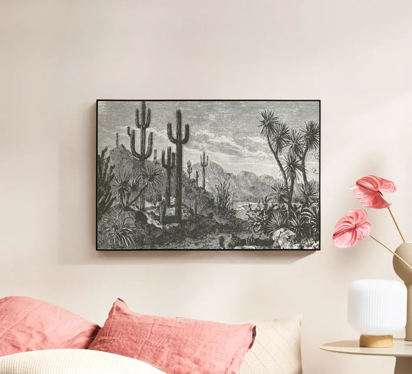 Cacti in Mountains plexiglass da Astër