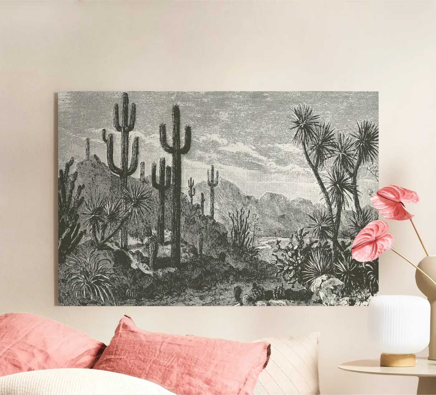 Cacti in Mountains plexiglass da Astër