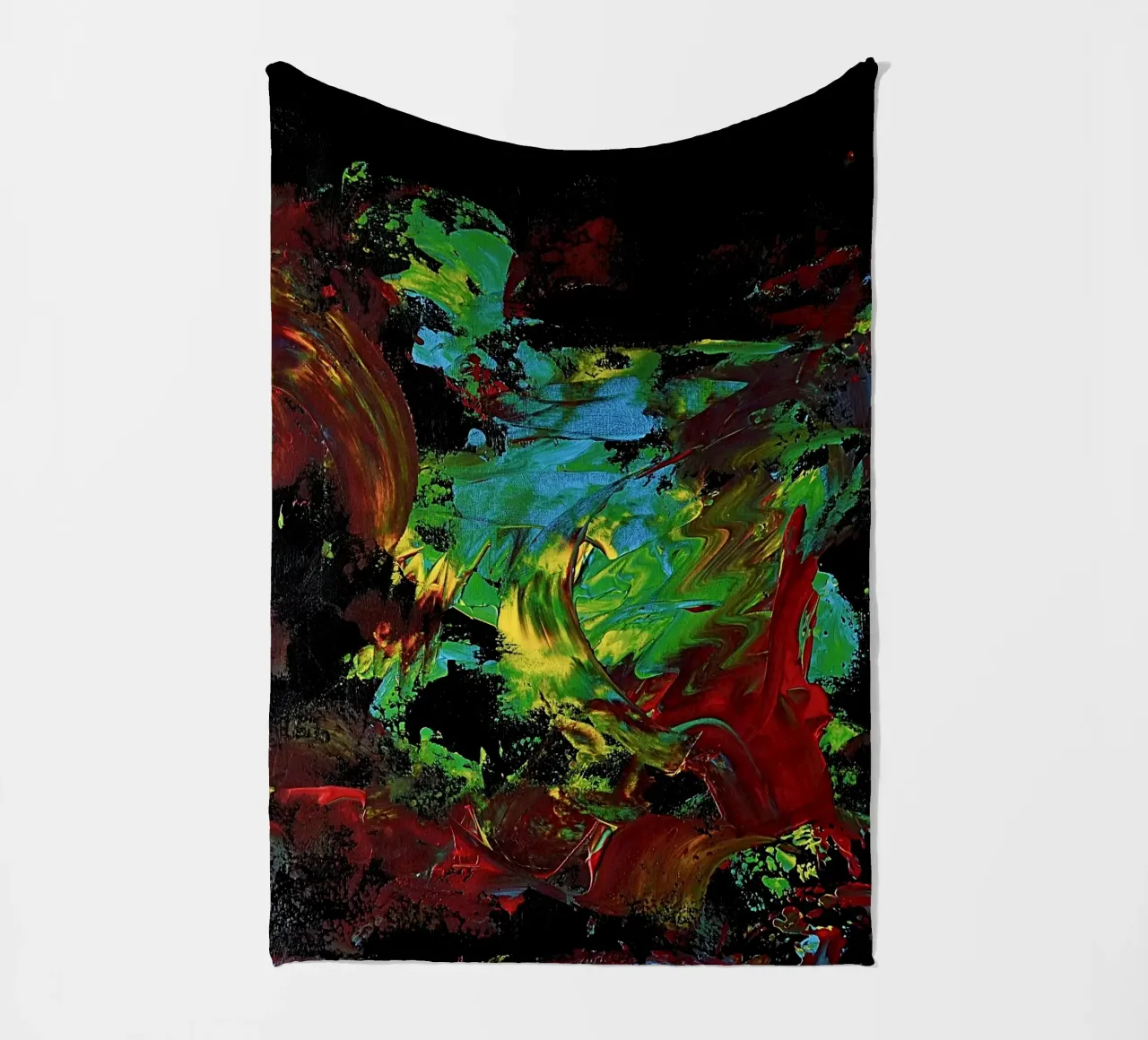 BLIND PAINTING EXPERIMENT 2 coperta in pile da Thierry Vobmann Abstract painting