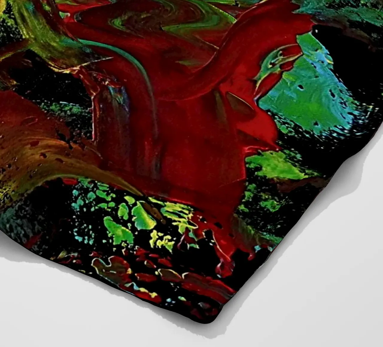 BLIND PAINTING EXPERIMENT 2 coperta in pile da Thierry Vobmann Abstract painting
