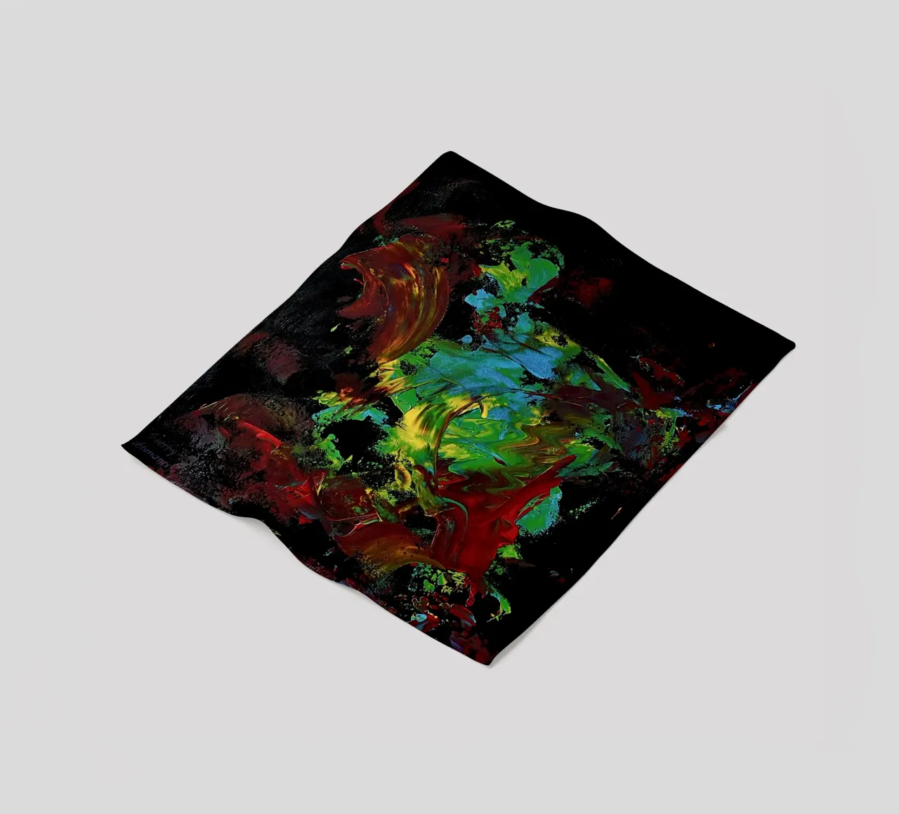 BLIND PAINTING EXPERIMENT 2 coperta in pile da Thierry Vobmann Abstract painting