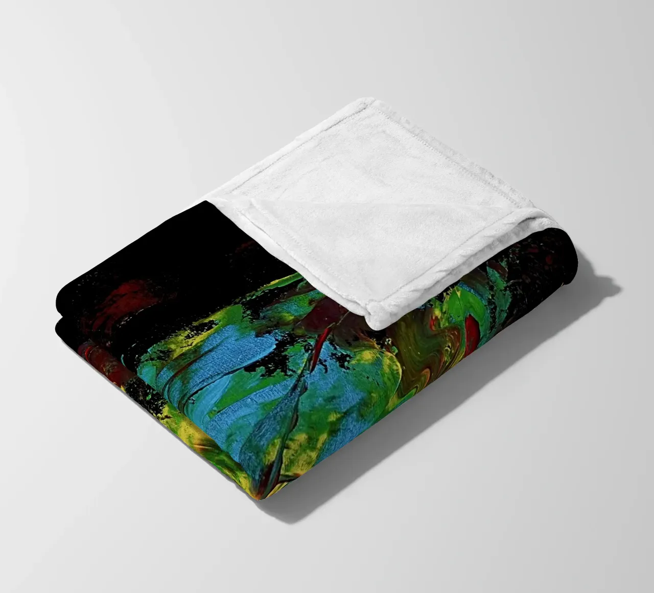 BLIND PAINTING EXPERIMENT 2 coperta in pile da Thierry Vobmann Abstract painting
