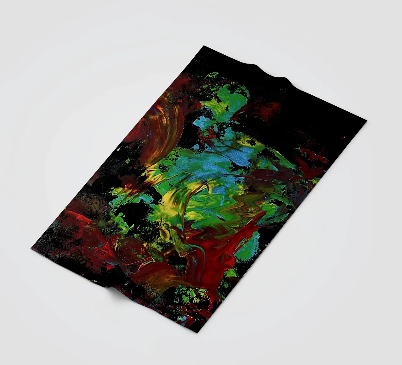 BLIND PAINTING EXPERIMENT 2 coperta in pile da Thierry Vobmann Abstract painting