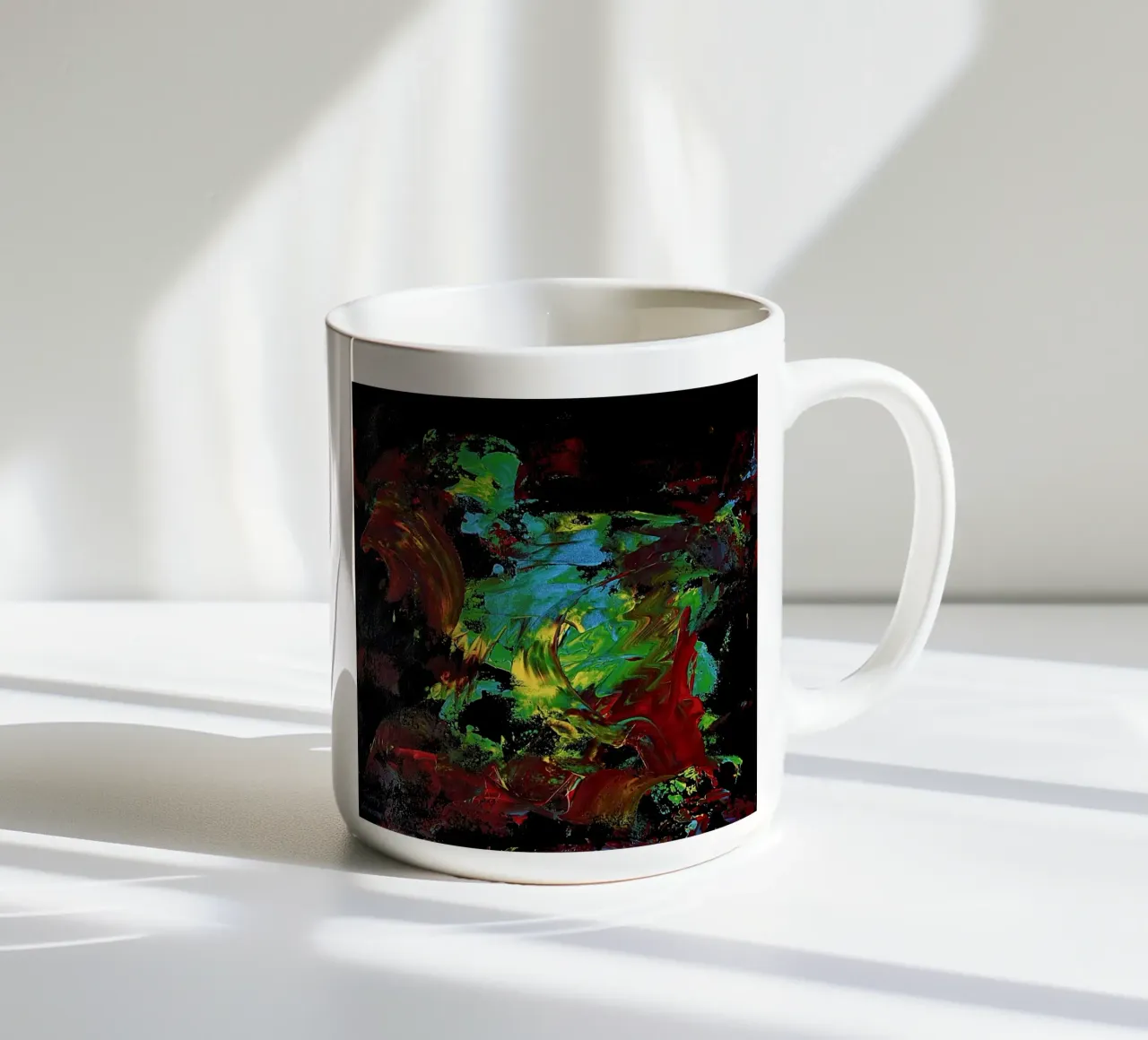 BLIND PAINTING EXPERIMENT 2 tazza in ceramica da Thierry Vobmann Abstract painting