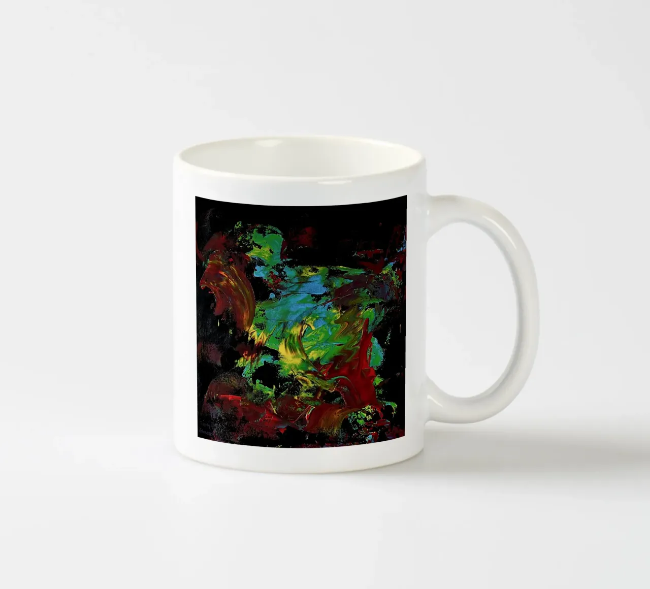 BLIND PAINTING EXPERIMENT 2 tazza in ceramica da Thierry Vobmann Abstract painting