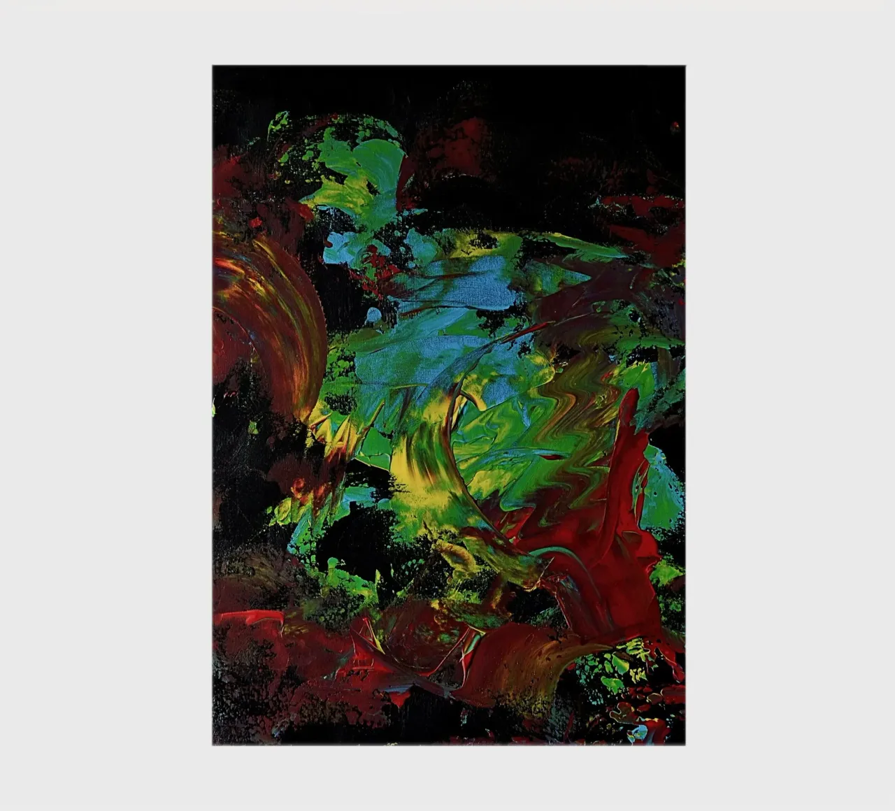 BLIND PAINTING EXPERIMENT 2 notebook by Thierry Vobmann Abstract painting