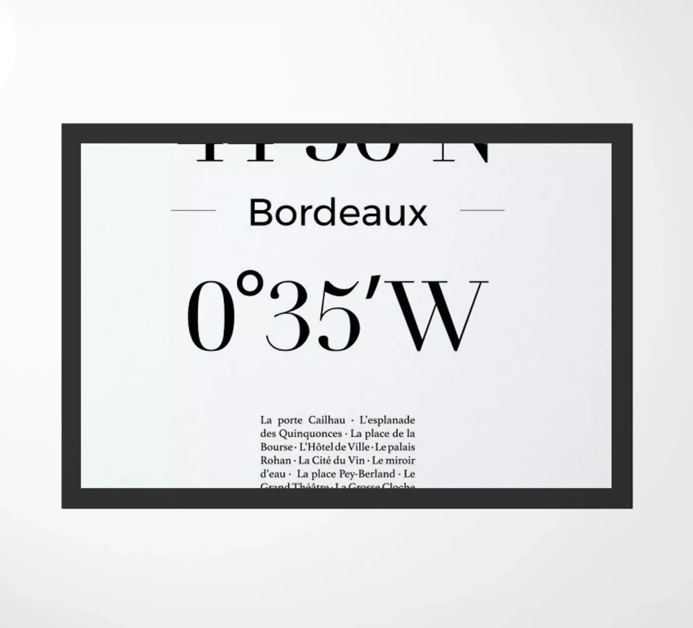 Bordeaux doormat by Studio One