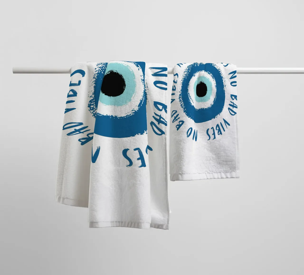 No bad vibes towel by pdigitalprints