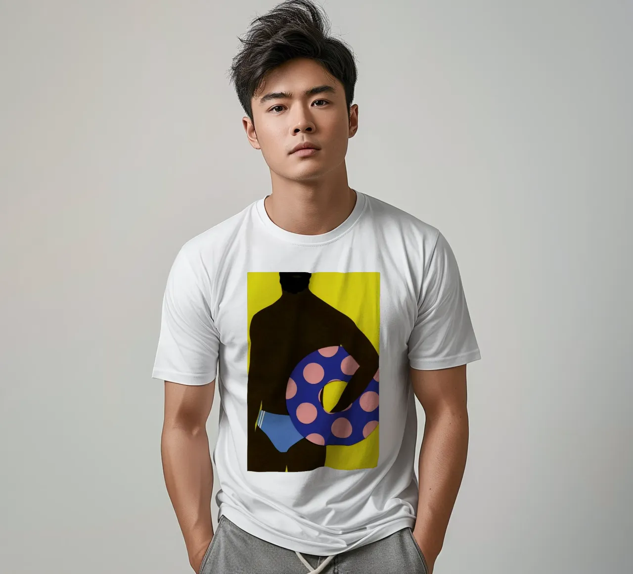 Man On The Beach t-shirt da Rosi Feist