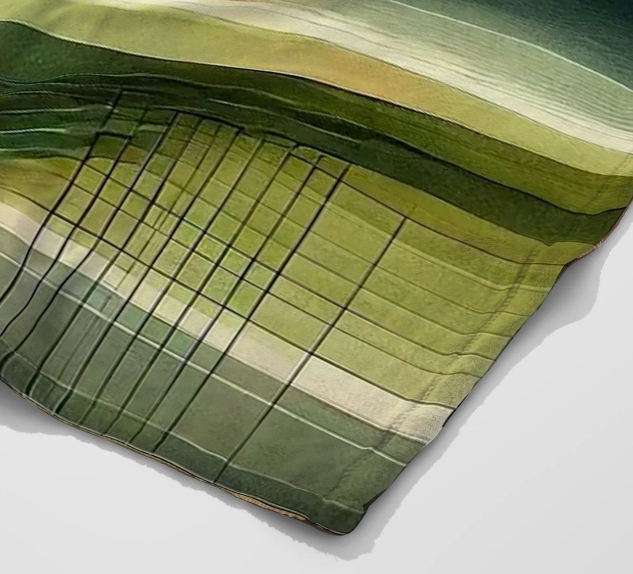 Paesaggio geometrico in Art Déco coperta in pile da Chromatic Fusion Studio
