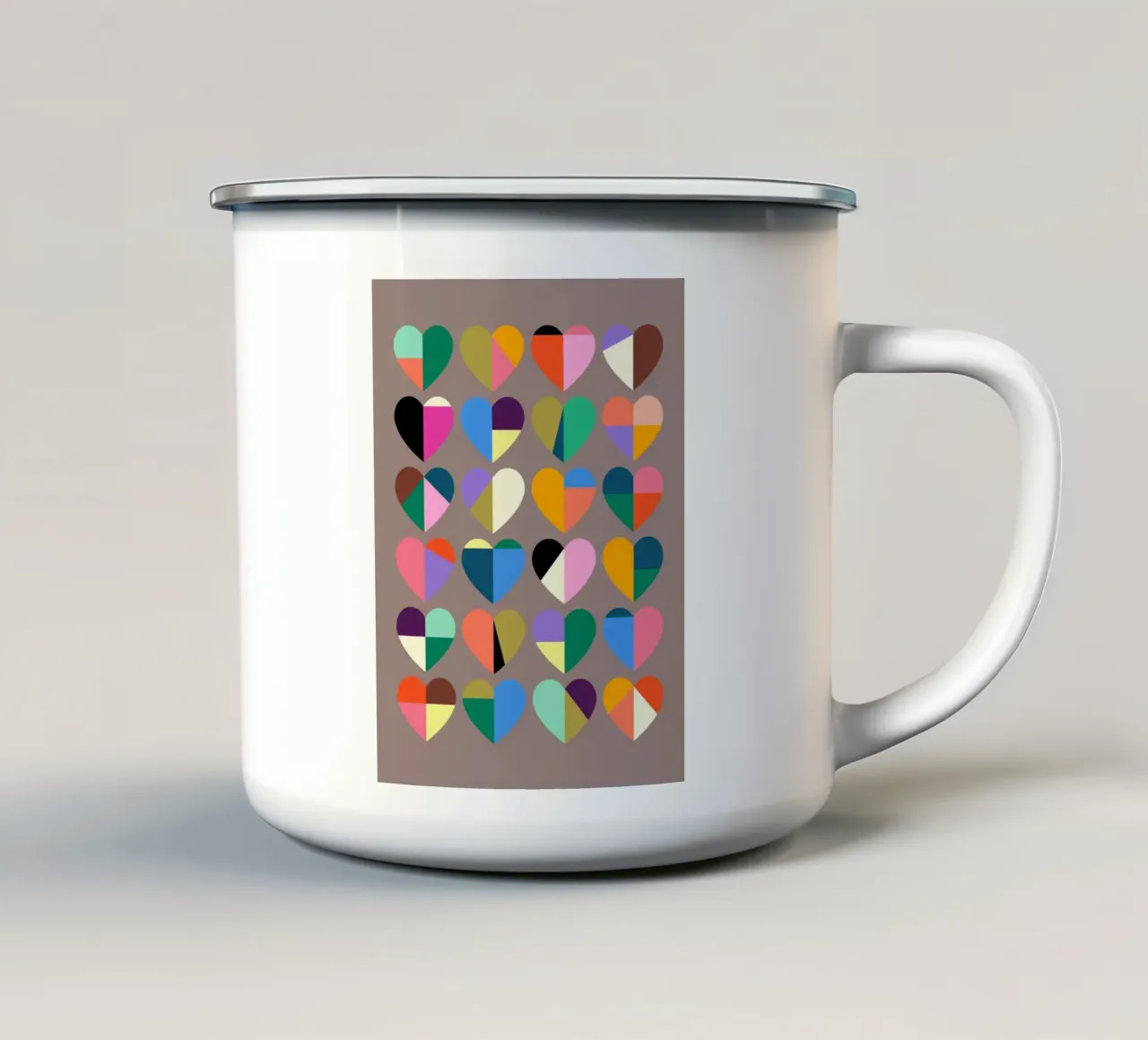 Love in Pieces tazza in smalto da susanapaz