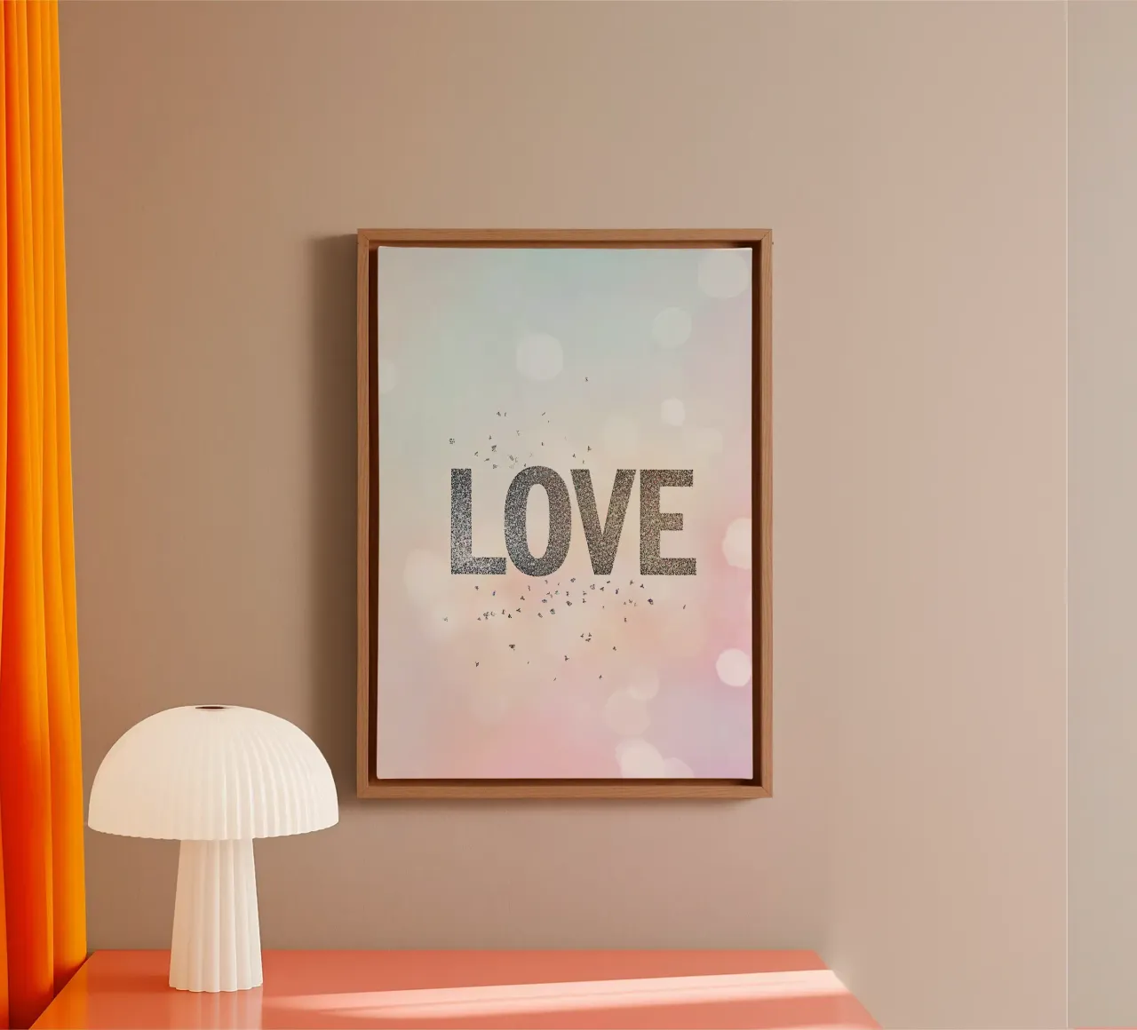 L'amore tela con Cornice a cassetta da Nikis Art Studio