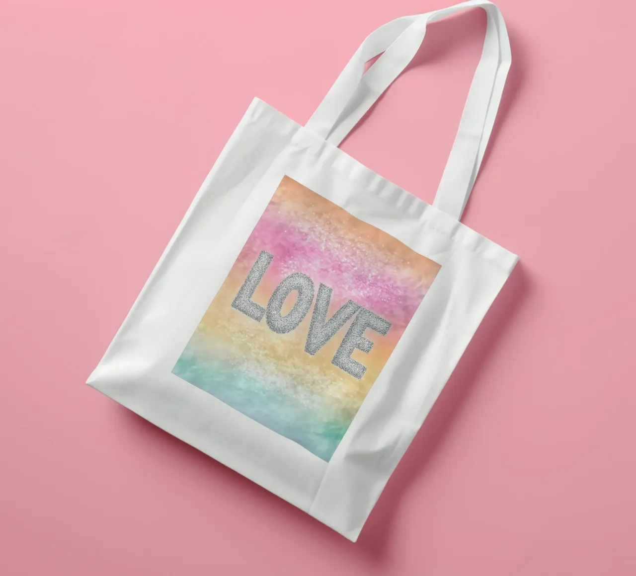 L'amore borsa in juta da Nikis Art Studio