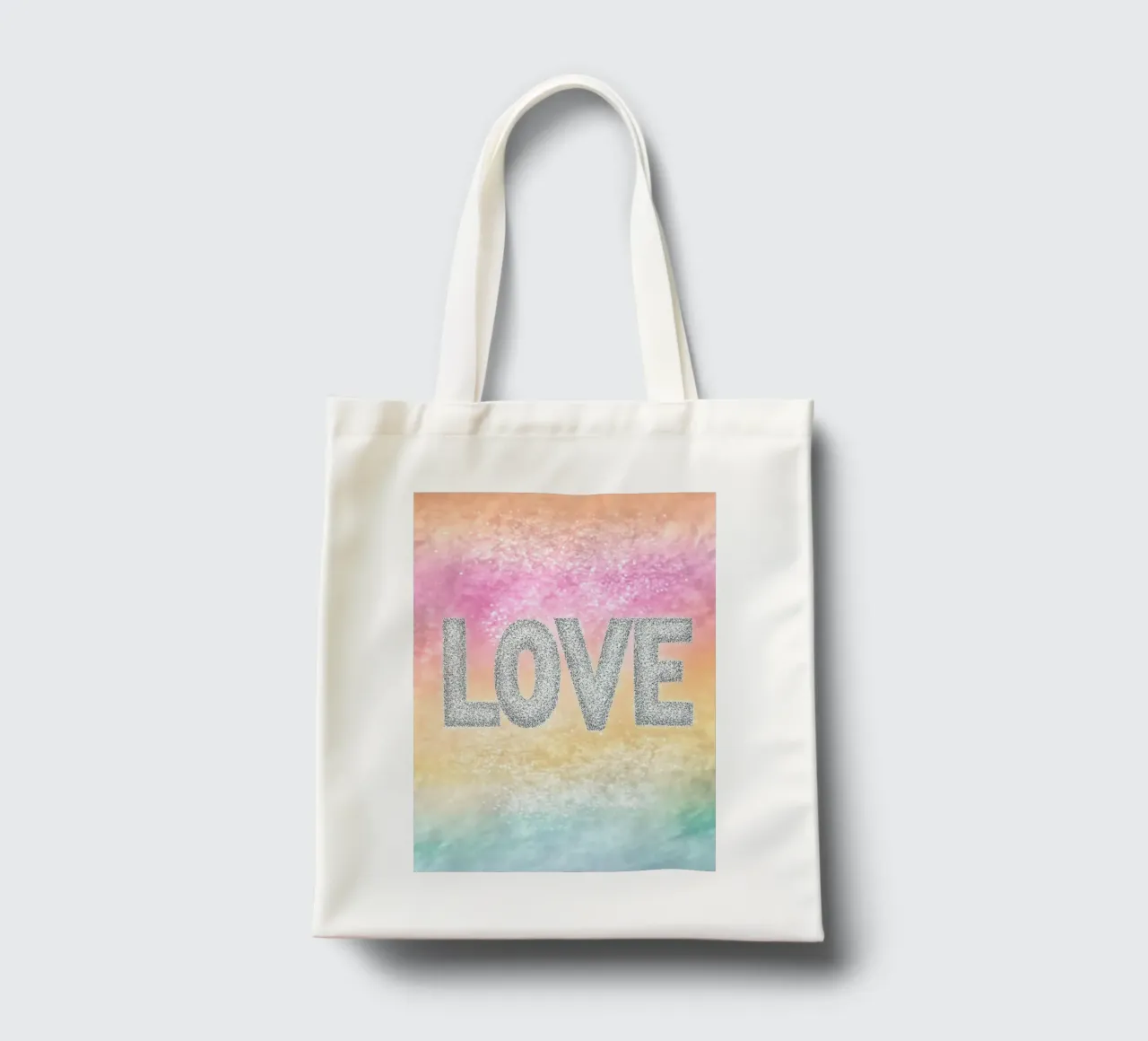 L'amore borsa in juta da Nikis Art Studio