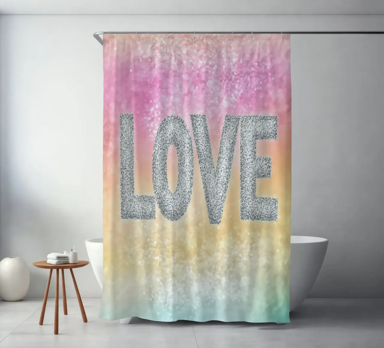 L'amore tenda da doccia da Nikis Art Studio