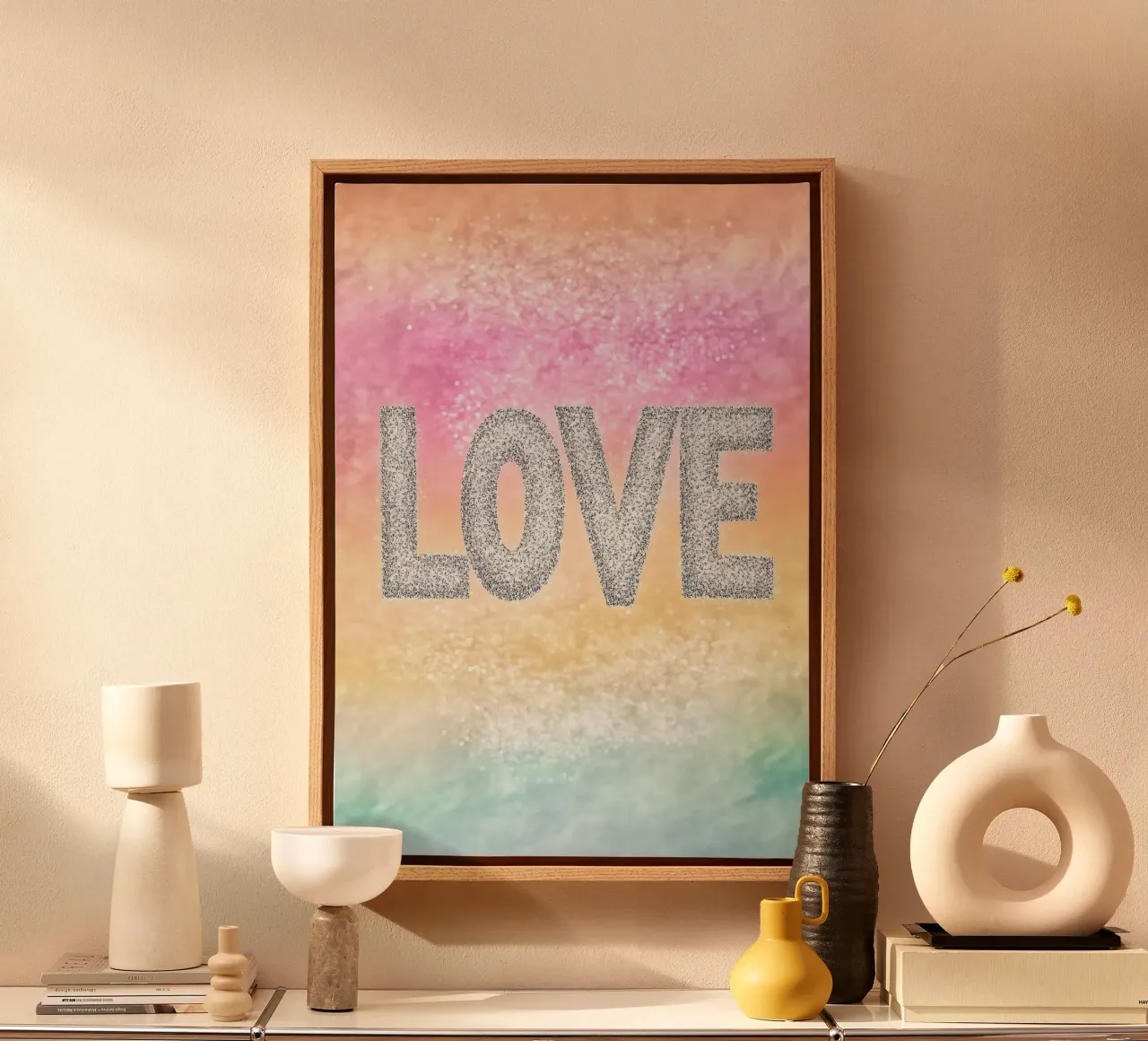 L'amore tela con Cornice a cassetta da Nikis Art Studio