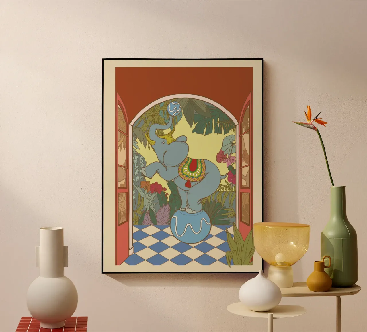 Elefante blu plexiglass da Rosita Pepita