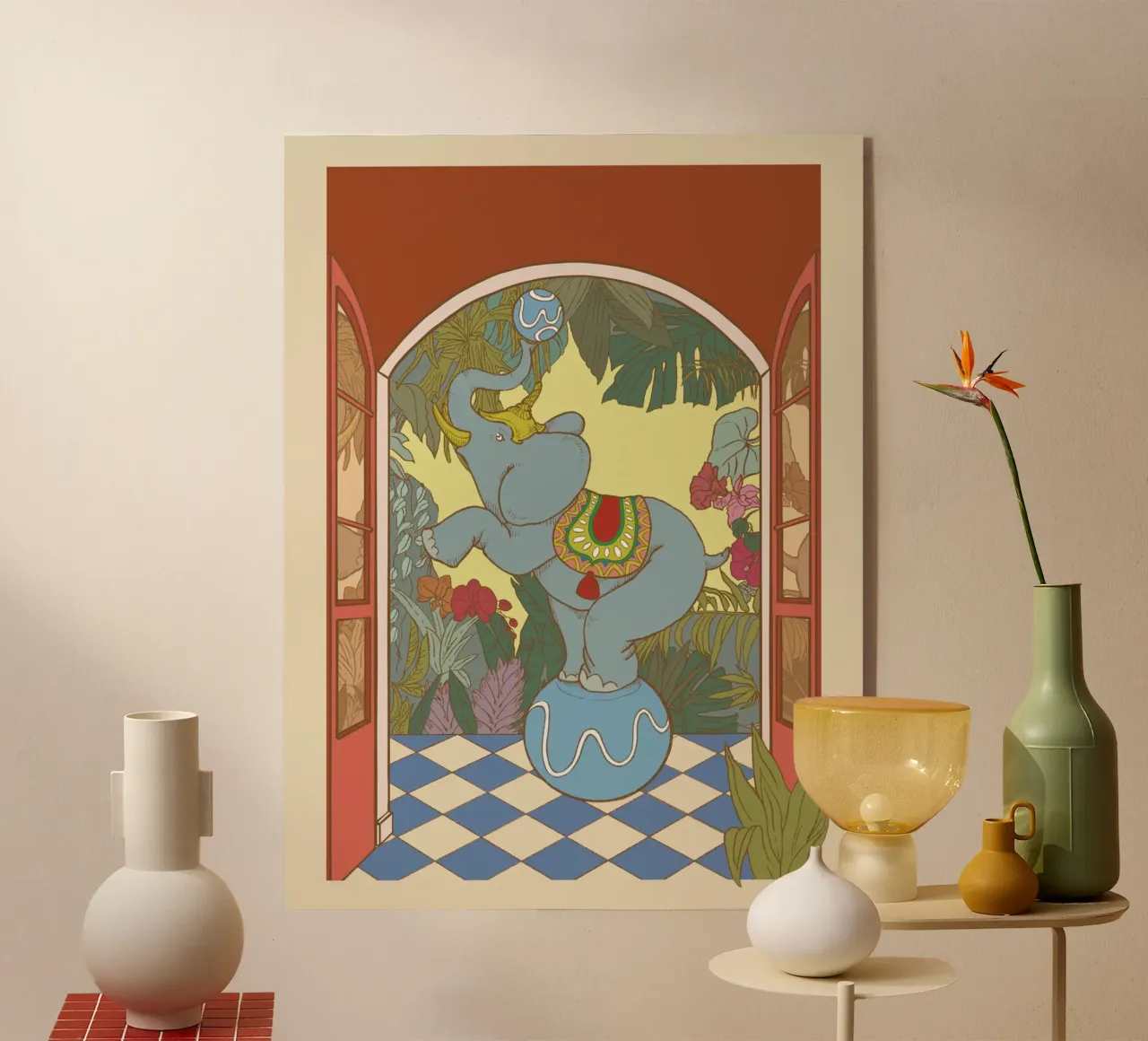 Elefante blu plexiglass da Rosita Pepita