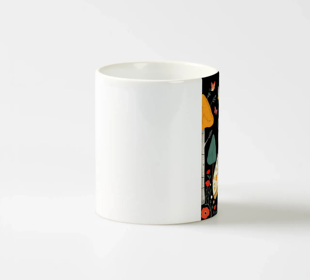 DACHS UND VÖGEL IM WALD Keramik Tasse von COLLEEN CRAFTS