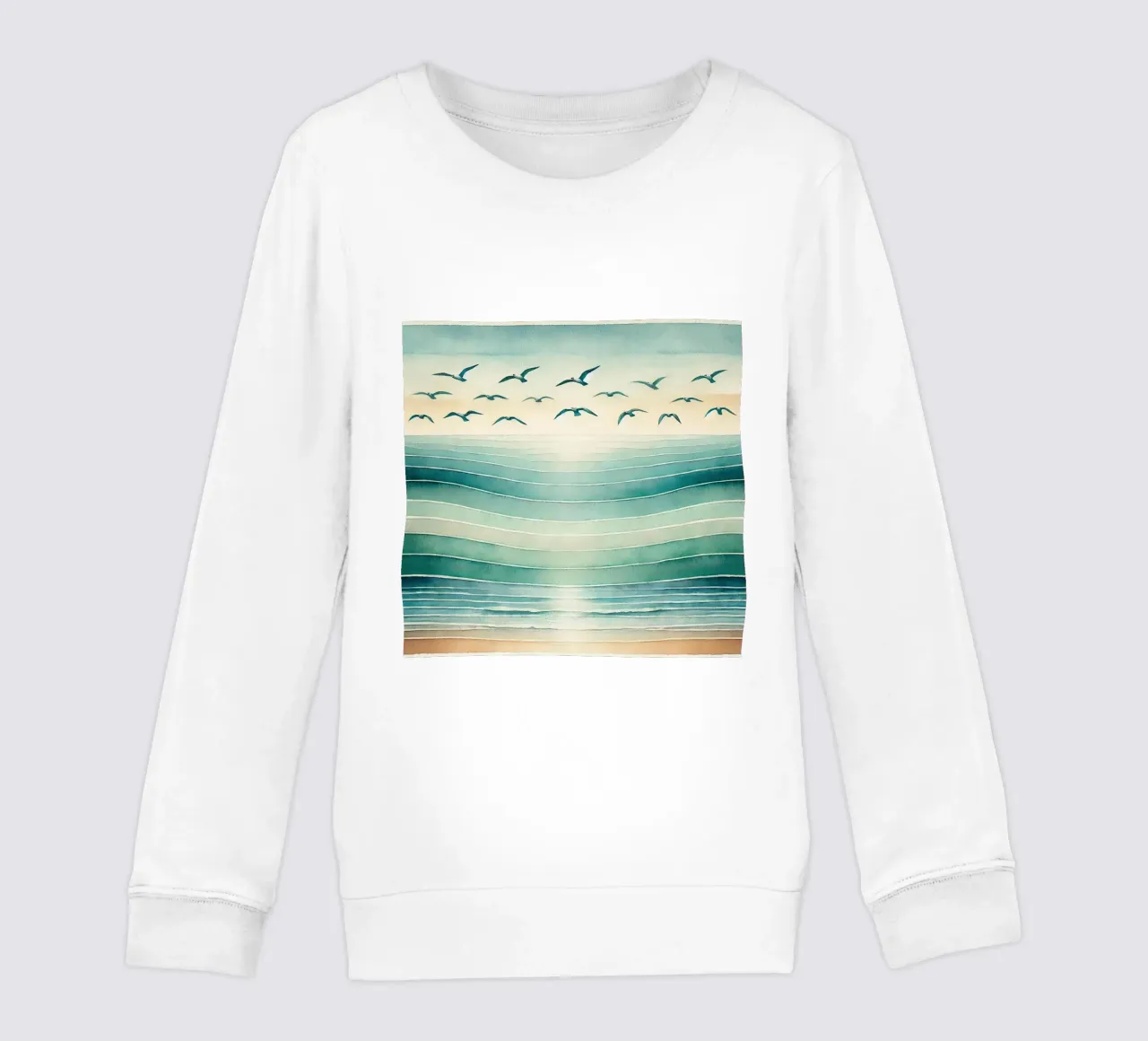 Volo Ocean Breeze in Art Deco felpa bambino da Chromatic Fusion Studio