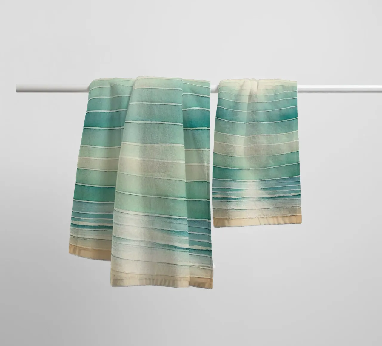 Volo Ocean Breeze in Art Deco asciugamano da bagno da Chromatic Fusion Studio
