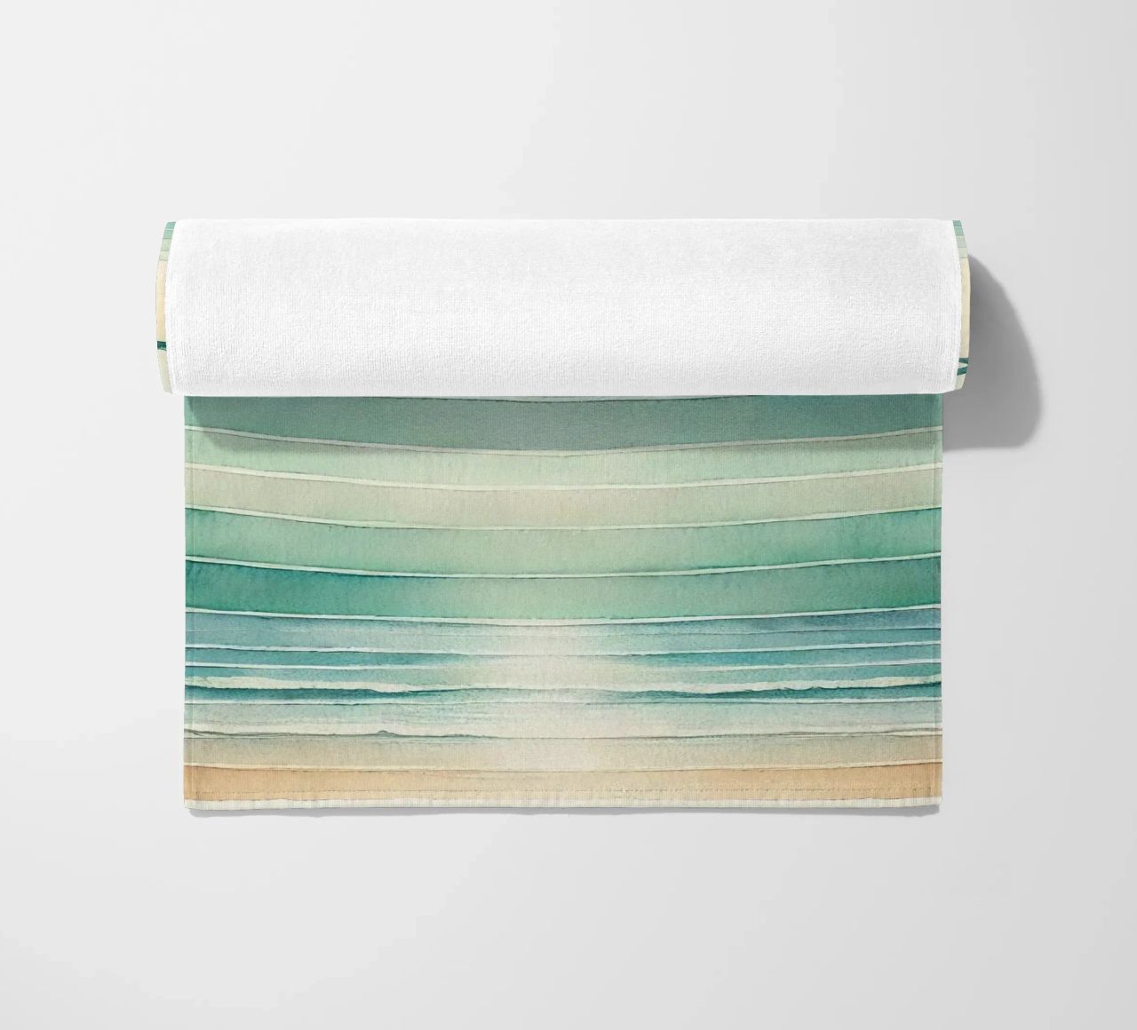 Volo Ocean Breeze in Art Deco telo mare da Chromatic Fusion Studio