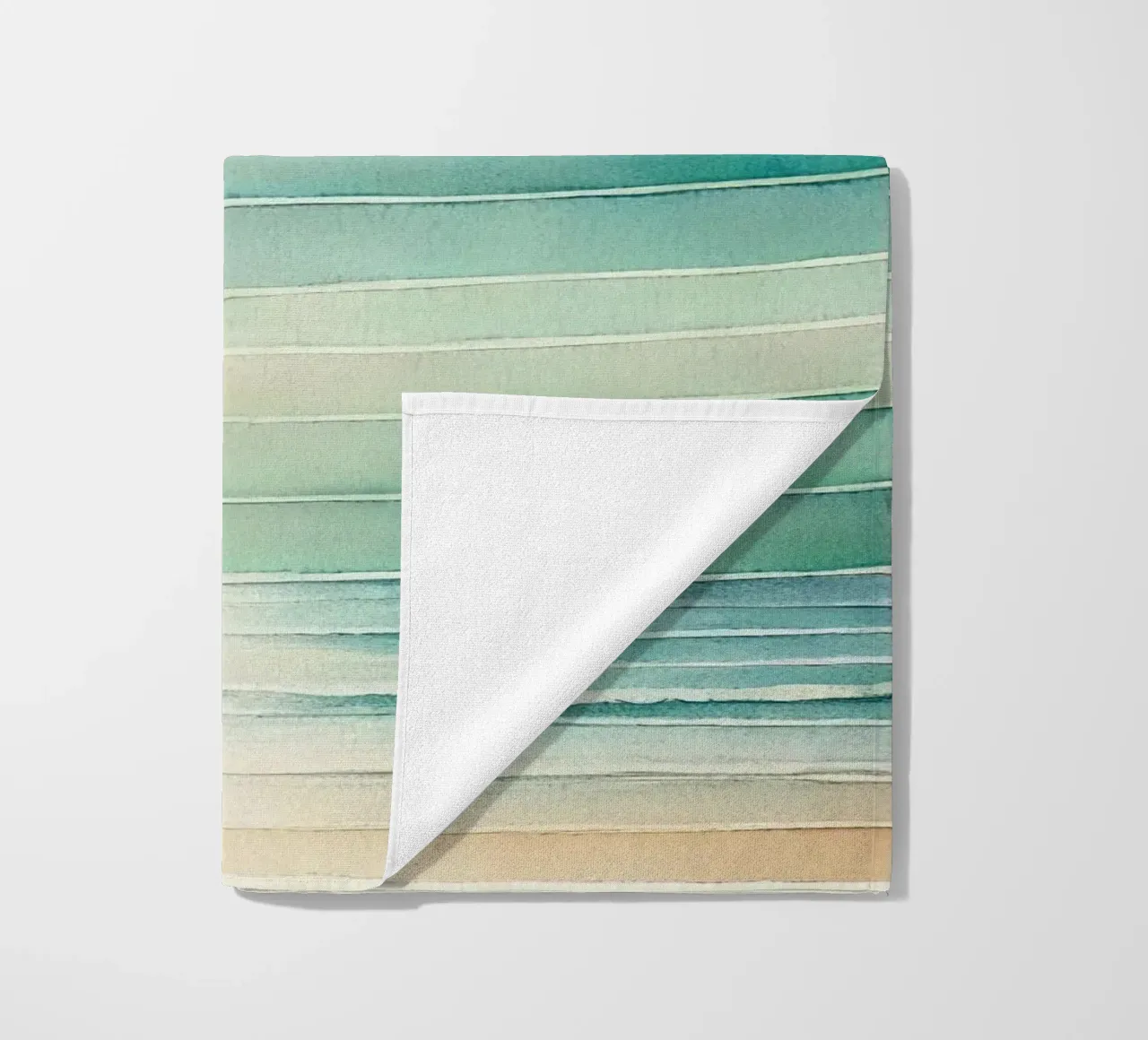Ocean Breeze Flight in Art Deco beach towel by Chromatic Fusion Studio