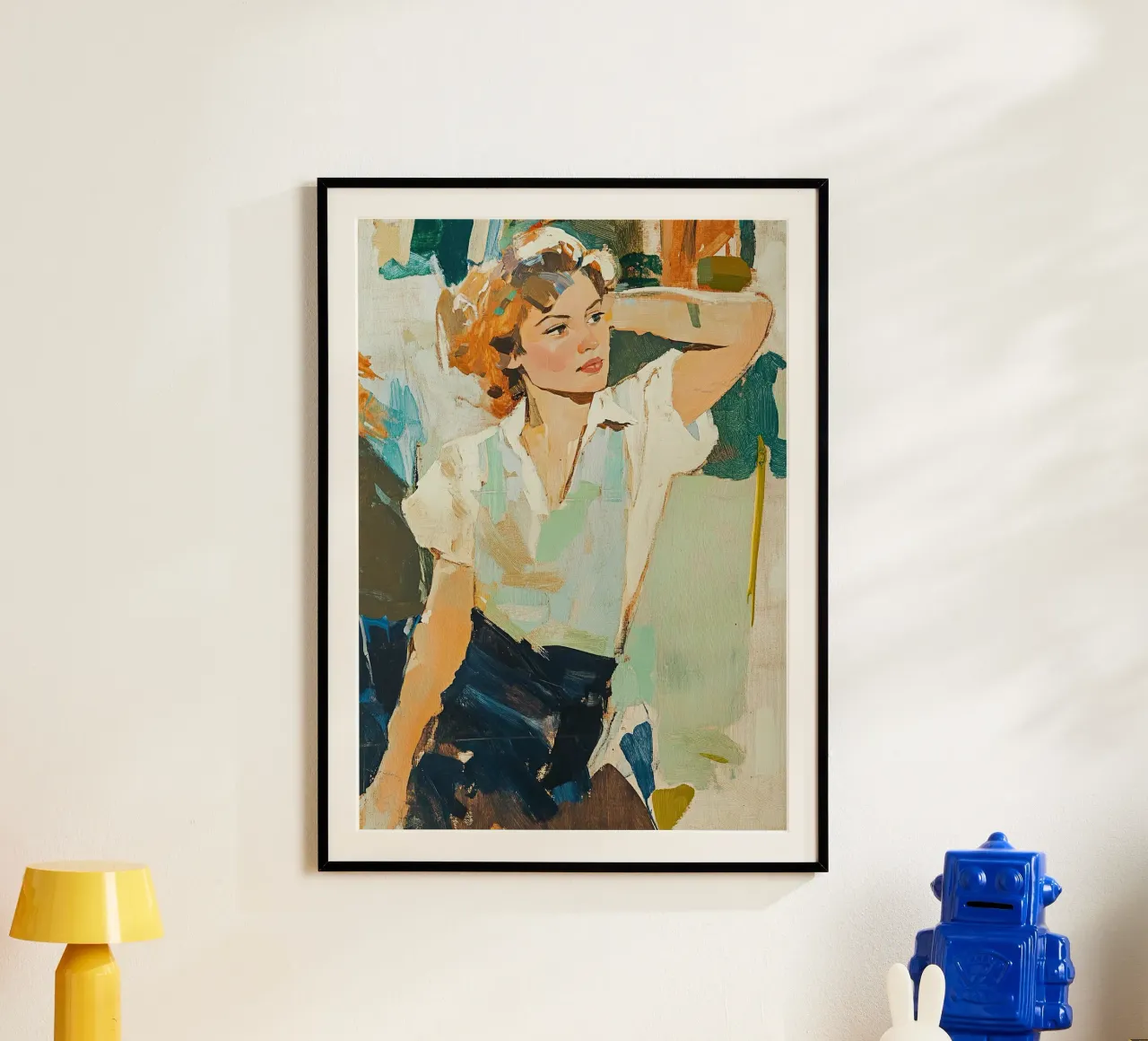 1950 in Paris poster con telaio in plastica da Nikis Art Studio