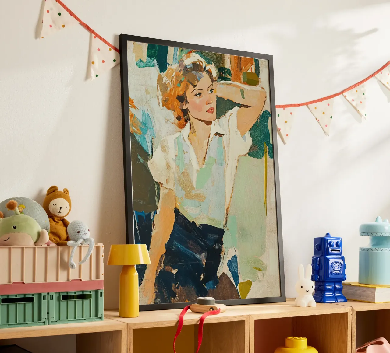1950 in Paris poster con telaio in plastica da Nikis Art Studio