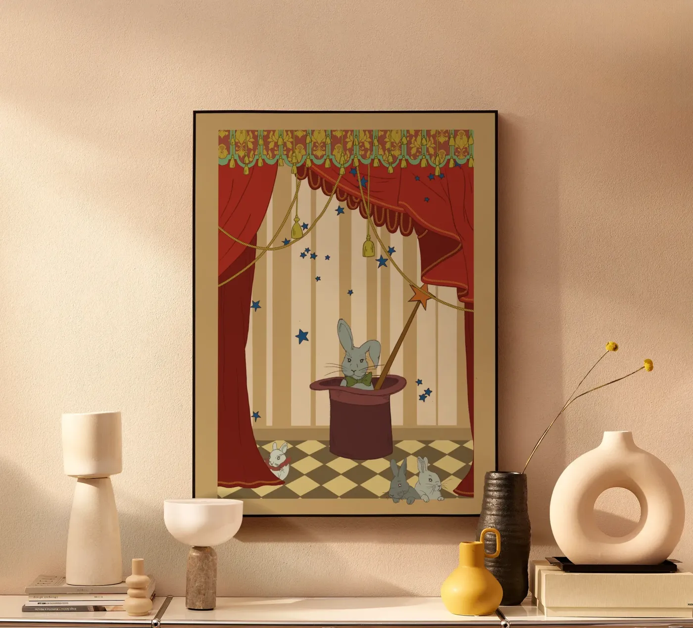 Coniglio mago plexiglass da Rosita Pepita