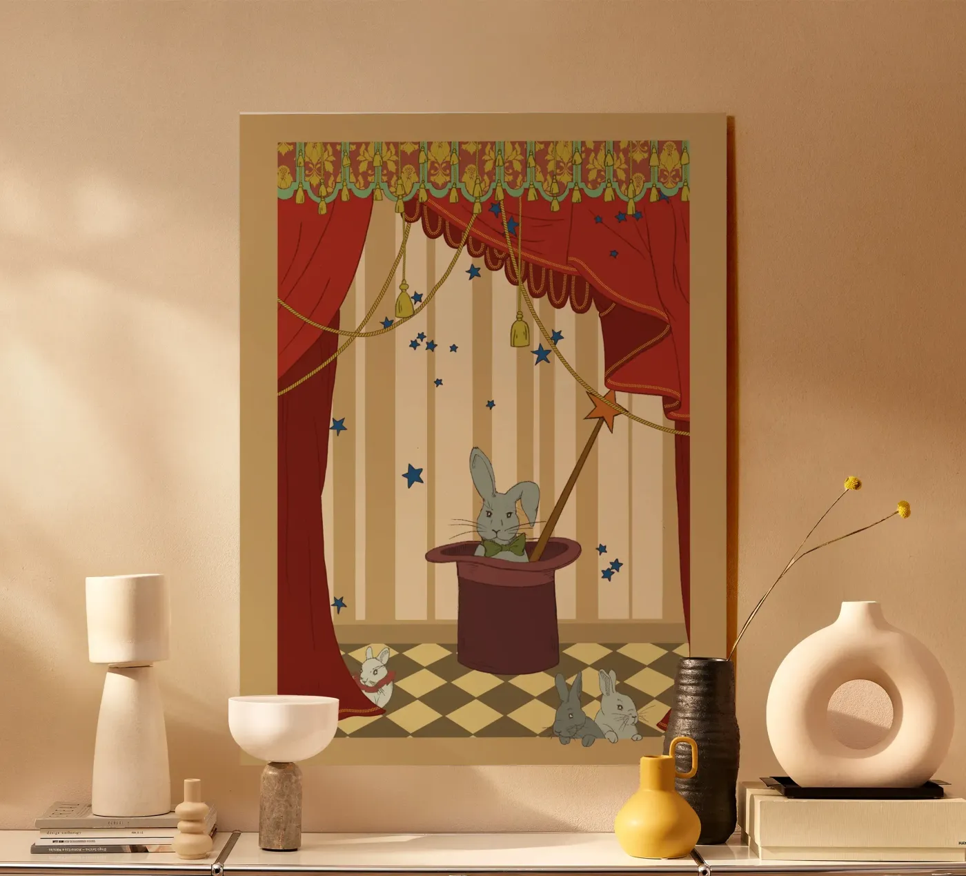 Coniglio mago plexiglass da Rosita Pepita