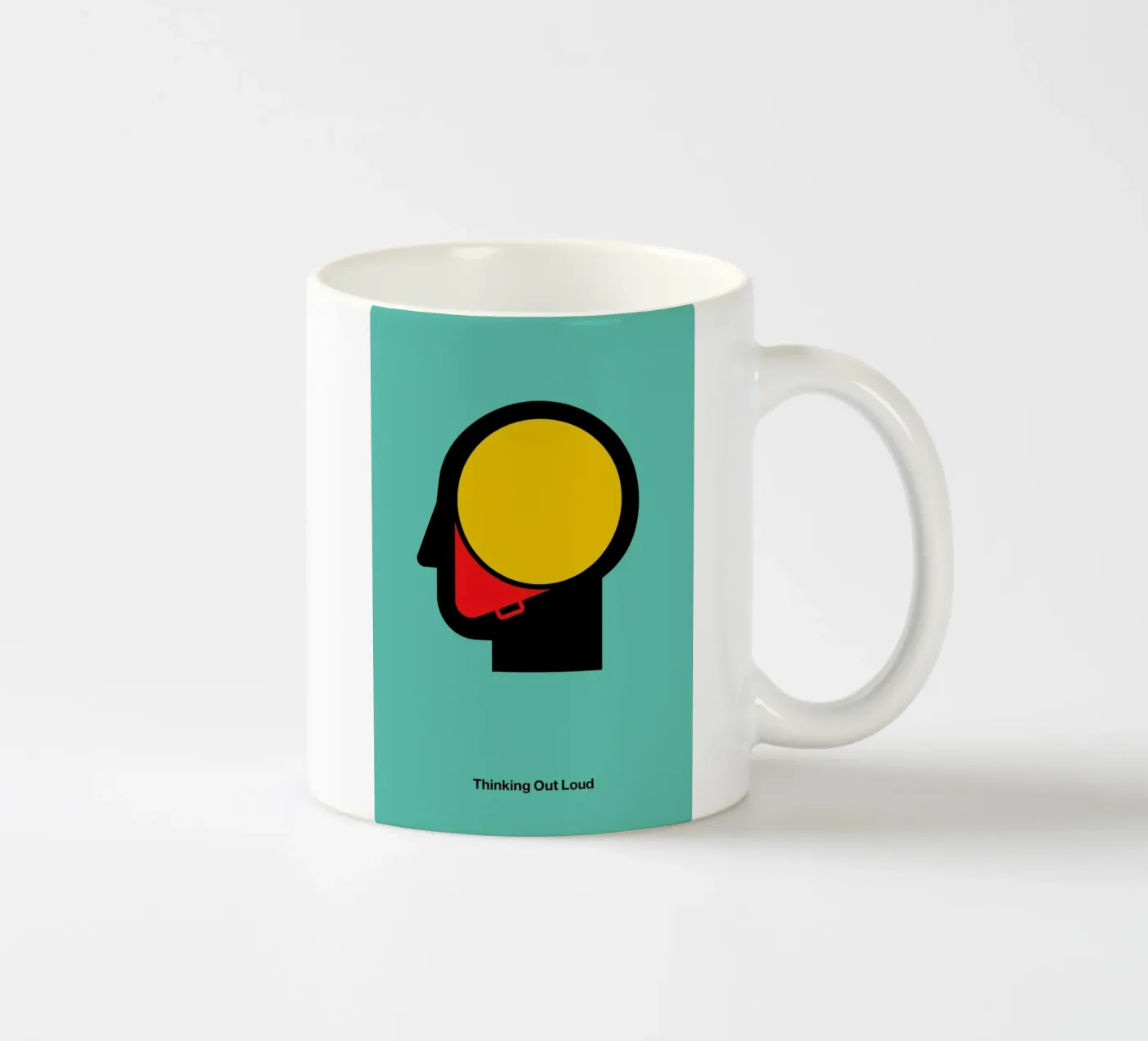Thinking Out Loud ceramic mug by Viktor Hertz