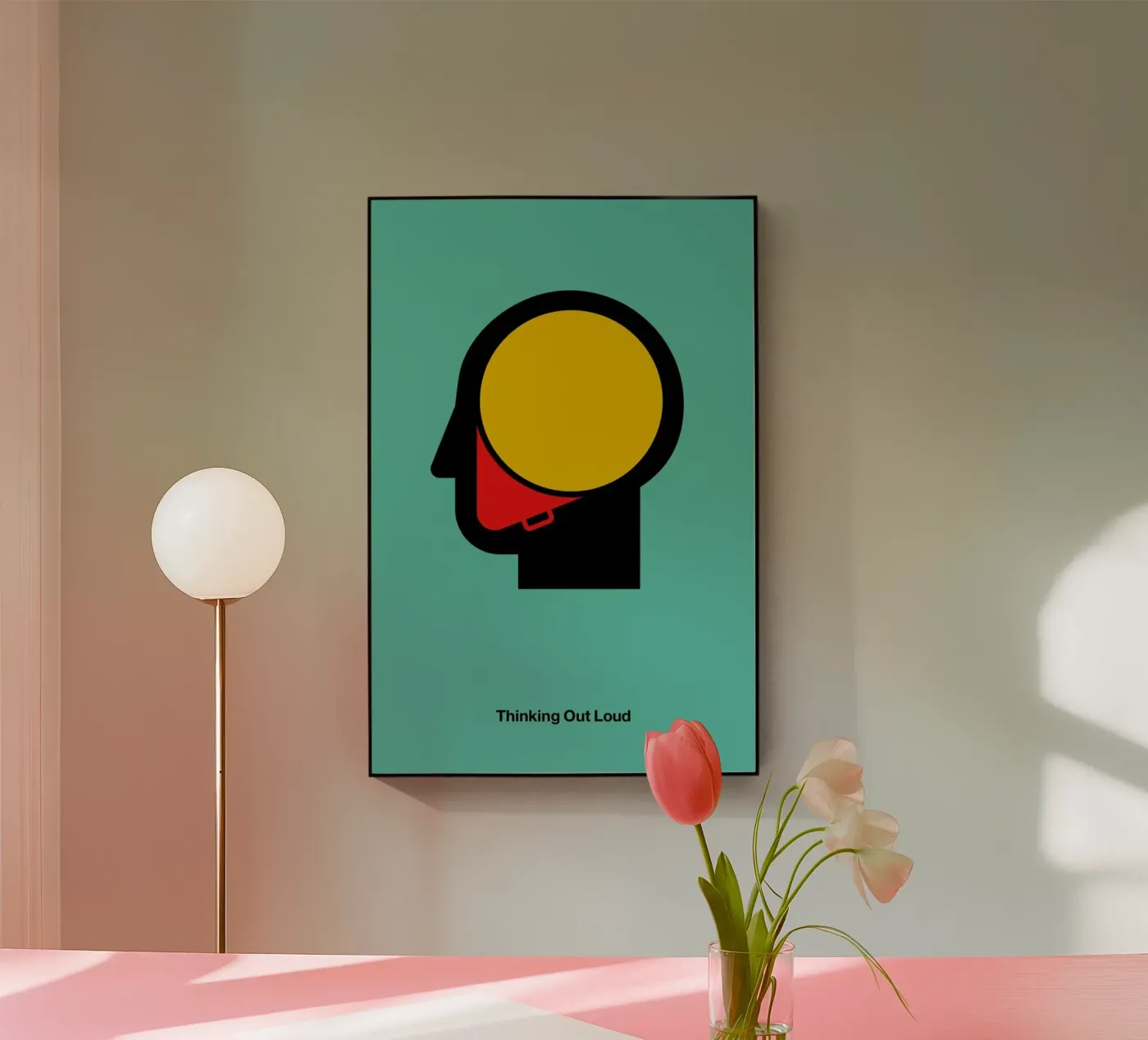 Thinking Out Loud acryl van Viktor Hertz